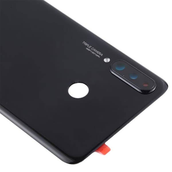 Batterihus til Huawei P30 Lite (48MP) med klæbesticker + kameralinsebeskyttelse - Multicolor Black