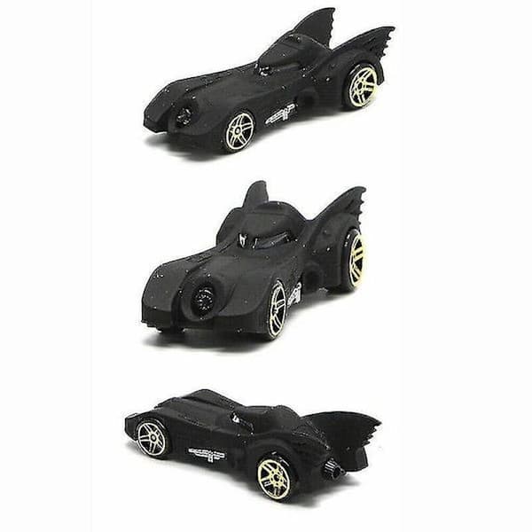 Sett med 6 Batmobile lekebiler i metall null ingen
