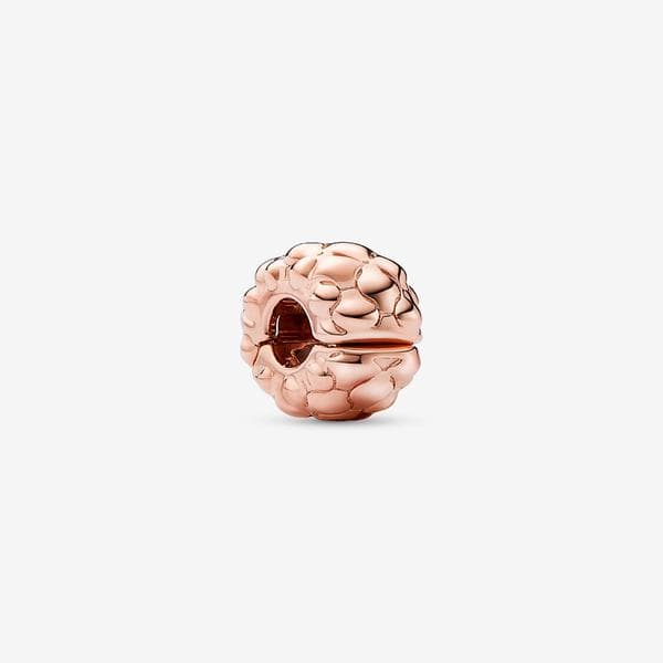 Pandora - Studded Clip Charm - 14k rosaguldplettering