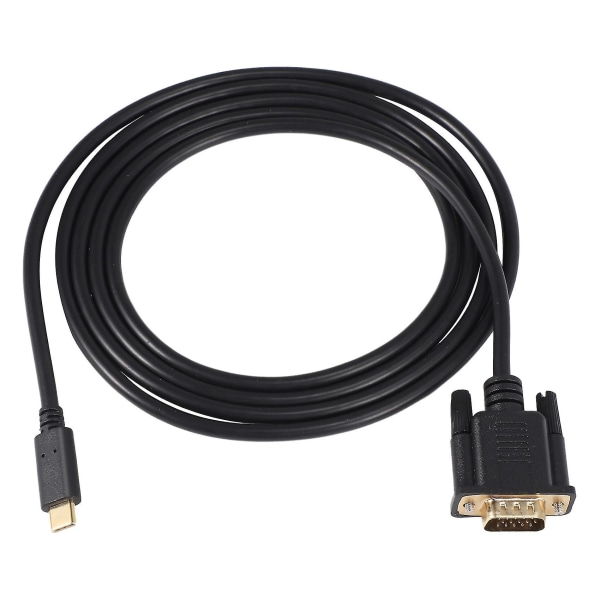 USB C till Vga-kabel 5,9 fot/1,8 m, USB typ C till Vga-kabel, lämplig för USB 3.1-enheter som passar Fo