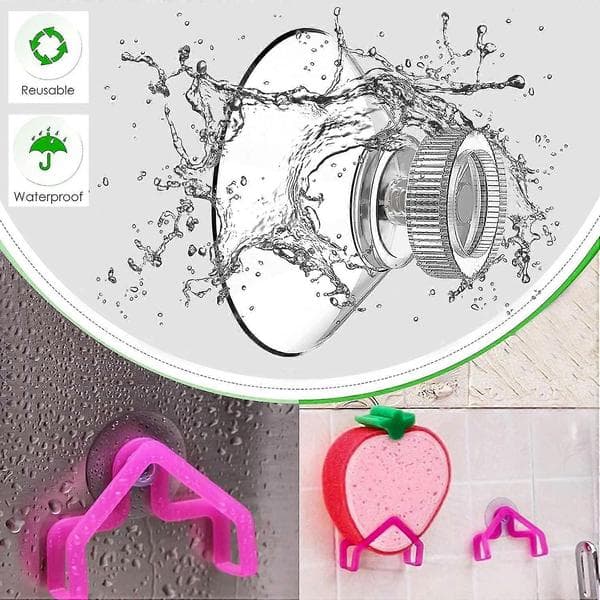 Sugproppsset med 25 sugproppar 40 mm M4 - Transparenta sugkoppar med räfflad mutter