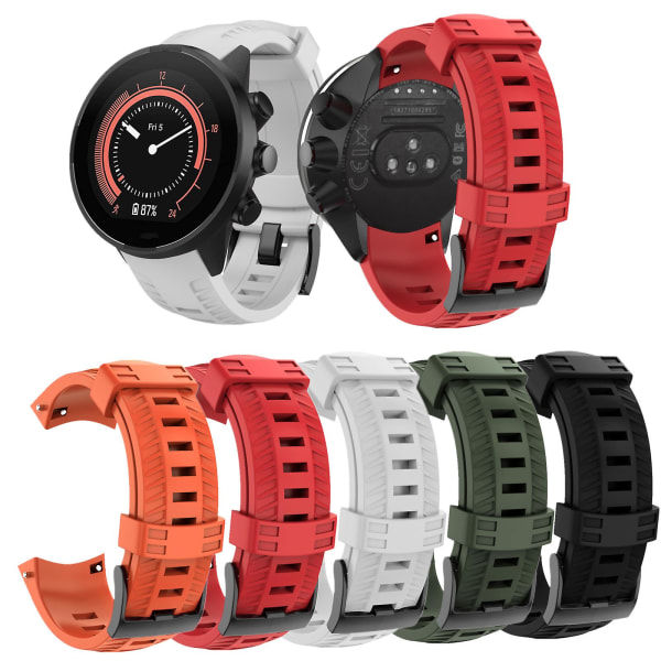 Sports Silicone Vaihtoranneke Suunto-9/7 Baro Smart Watch Black