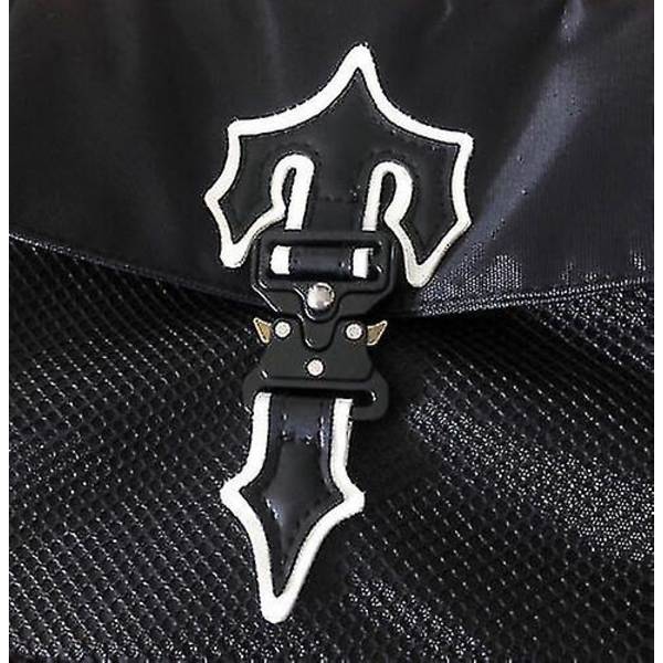 2023 Unisex Posttaske Mode Messenger Taske Oxford Klud Hip Hop Taske - D black no reflective