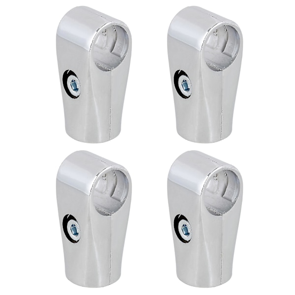 4 stk. Metal tørrestativ rør fittings tovejs konnektor 25mm indvendig dia