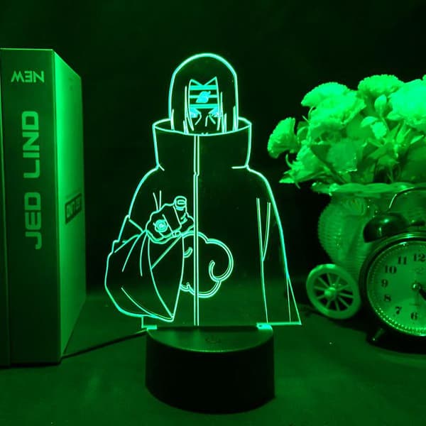 Uchiha Itachi Anime Lampe 3D Nattlys