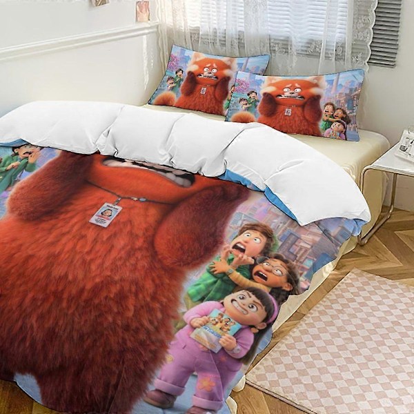 x23 Punainen 3-osainen vuodevaatesetti Lämmin ja mukava pehmeä pussilakanasetti 1 pussilakanalla ja 2 tyynyliinalla makuuhuoneeseen b23 135x200cm 53x78in