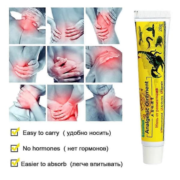 Menisksmärta Lindrande Salva eller Menisksmärta Lindrande Knäspray Lindring< D3N7 orange 3pcs