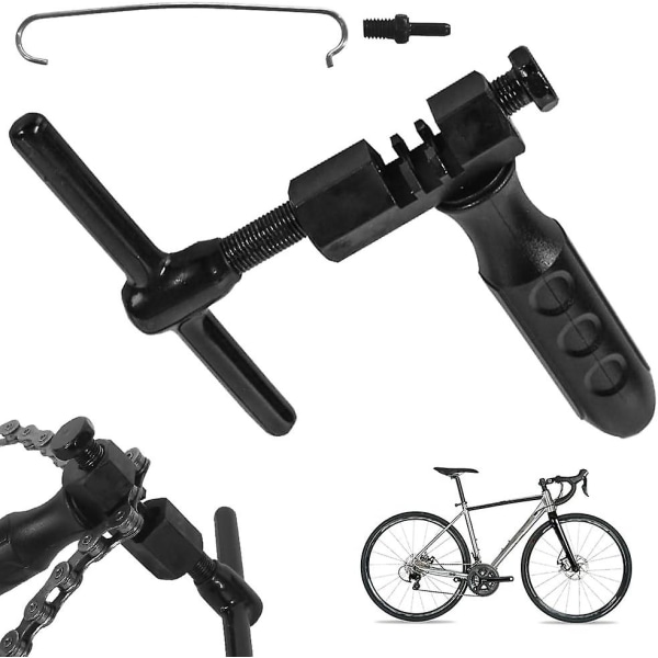 Chain Riveter Bicycle For 6 To 12 Speed And Single Speed Chains, Tool For Removing And Attaching Bicycle Maintenance, Bicycle Chains Tool Black