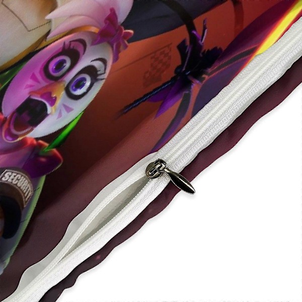 v1008 Five Nightat Freddy Täcke Set Tjockt Mjukt 3-delars Sängklädesset Året Runt Täcke med 2 Örngott för Vuxna Kvinnor Flickor Tonåringar Hemrum 135x200cm 53x78in