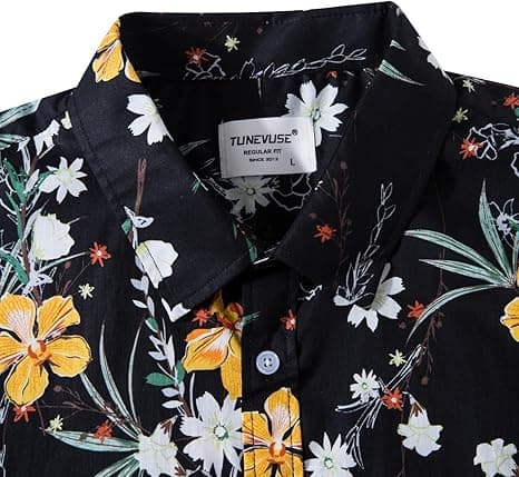 Kortermet hawaiiskjorte med knapper