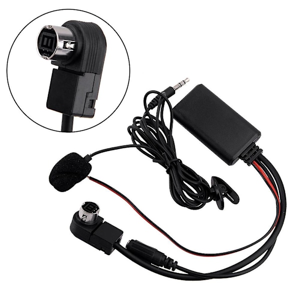 Bluetooth 50 AUX-ljudadapterkabel passar till Alpine IDA-X100 IDA-X200 Ny Bluetooth Aux-kabel med mikrofon