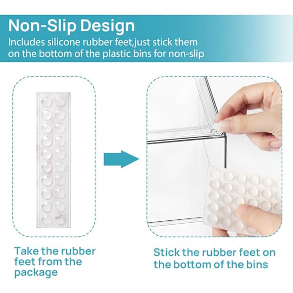Stackable Storage Bins, Acrylic Bathroom Organizers, Pantry, Home Organization & Storage