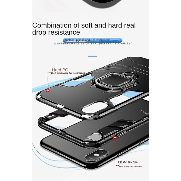 Lämplig för Iphone13 mobiltelefon skal Anti-drop All-inclusive magnetisk ring rustning
