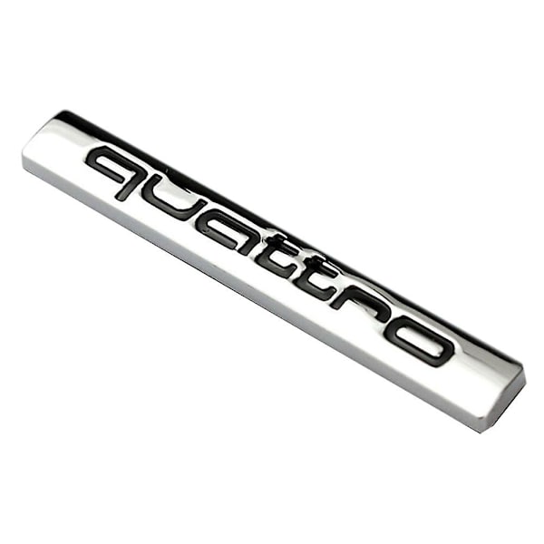 Quattro-logon metallinen auton takakonttiin tarkoitettu tunnusmerkki, tarra koristeeksi A4L A6L -malleihin Red
