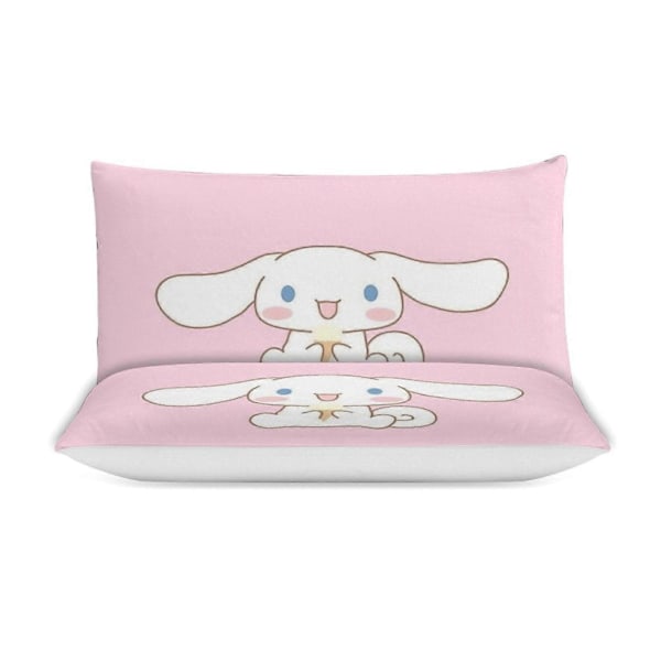 v1177 Cinnamoroll Täcke Set Tjockt Mjukt 3 Delars Sängklädesset Året Runt Täcke med 2 Örngott för Vuxna Kvinnor Flickor Tonåringar Hem Rum Inredning io 135x200cm 53x78in
