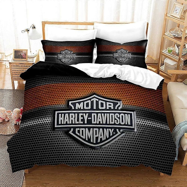 v4185 Lakanat Harlry Harley Moottoripyöräsarja Painettu Pussilakanasetti Super Lasten Lakanat IU4185 200x200cm 78x78in