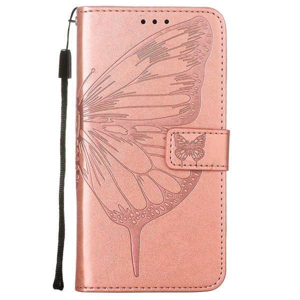 Kompatibel med Samsung Galaxy S23 Ultra 5g Flip Case Cover Premium Läder Prägling Magnetisk Pink