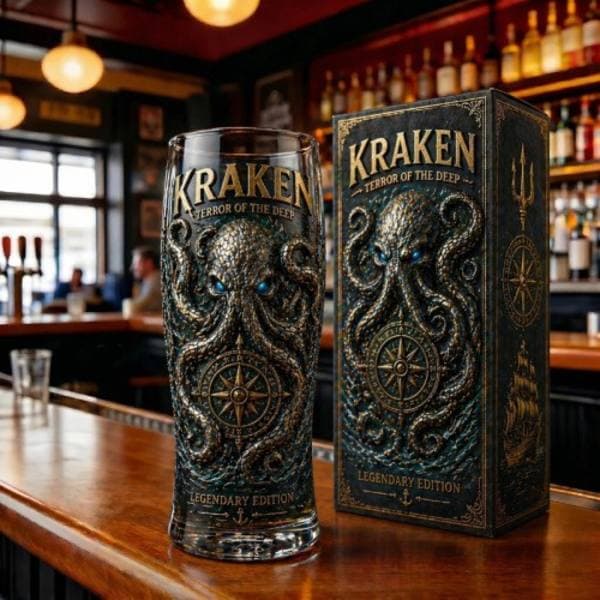 Jubilæumsølglas Flag Flaskedesign Whiskeykop Barfest Drikkegave 425ml*26* 26
