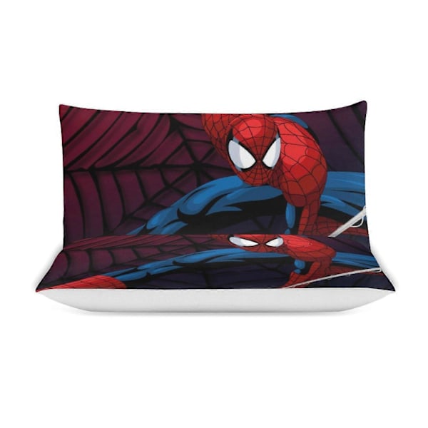 v942 Spider-Man 3-delat Bäddset för Enkelsäng - Inkluderar 1 Enkelt Täcke och 2 Örngott - Färgbeständig Mikrofiber - Spider io942 240x260cm 94x102in