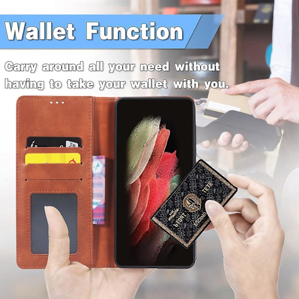 Kompatibel med Oukitel Wp18 Fodral, Folio Cover Magnetiskt Plånboksfodral i Läder för Oukitel Wp18