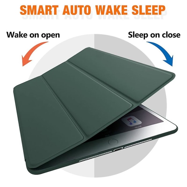 Case nahkainen Smart Case Cover Apple Ipad Air3 10.5 Pro -puhelimelle Dark Green