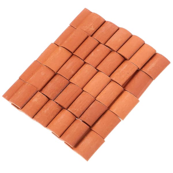 Miniatyr dukkehus takstein modell for dekor 60 stk brune fliser