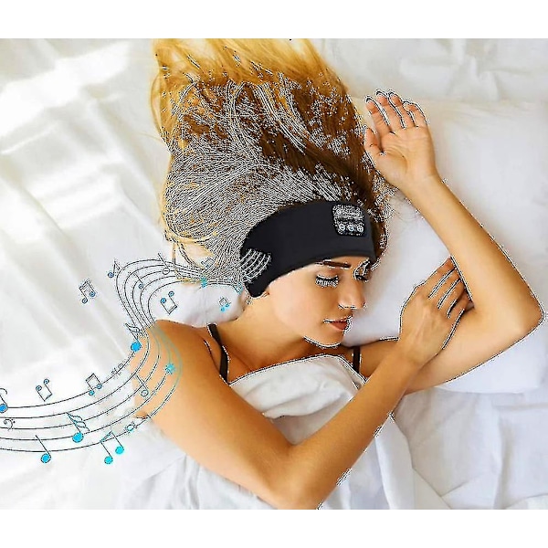 3 in 1 Bluetooth-kuulokkeet, urheilupanta, ohut, pehmeä, joustava, mukava langaton musiikki, sivuun nukkuva silmämaski