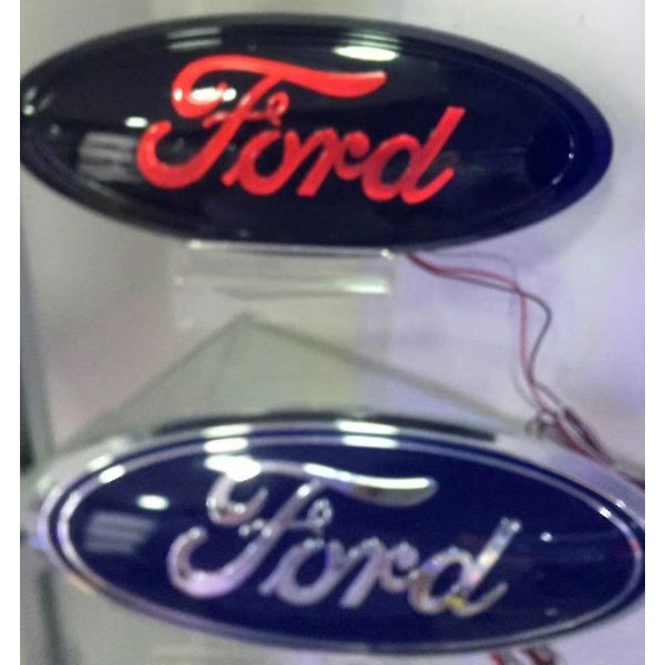 4d-auton logomerkki Led-valo Ford F150 F250 Explorer -sarja 9 tuuman konepellin tunnusmerkki tarvikkeet