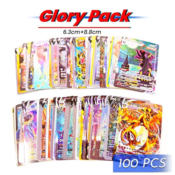 Ny Flash Pocket Series Glory pack VMax Vstar Gx EX V Mega Basic Trainer Series Børnefødselsdagsgave Samlekort Kampkort