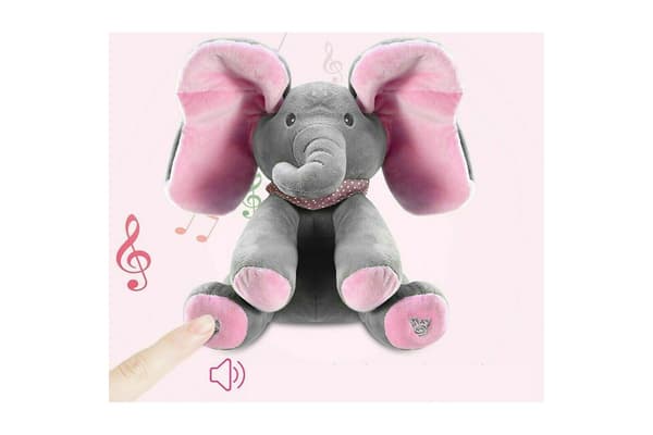 Talande och sjungande plyschelefant