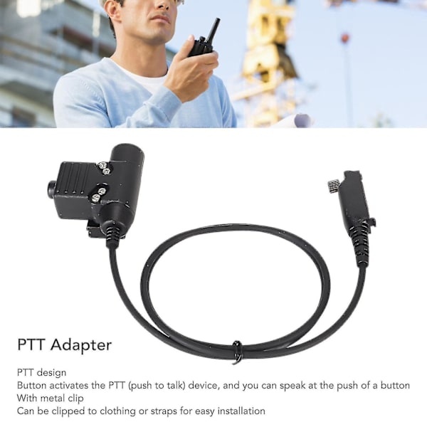 U94 Ptt Push To Talk -sovitin Walkie Talkie -kuulokemikrofoniliitin Sepura Stp8000 Stp8030 Stp8035 Stp8038 -radioon