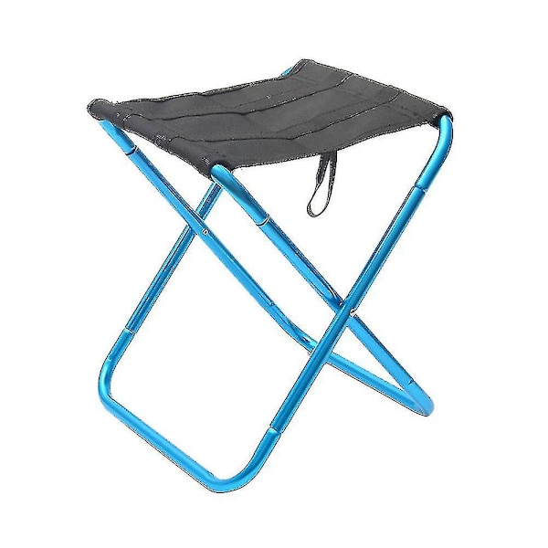 Fällbar Campingpall Fällbar Pall Utomhus Camping Pall Säte Slacker Stol Resa Fiske Vandring Trädgård Strand Hk Blue