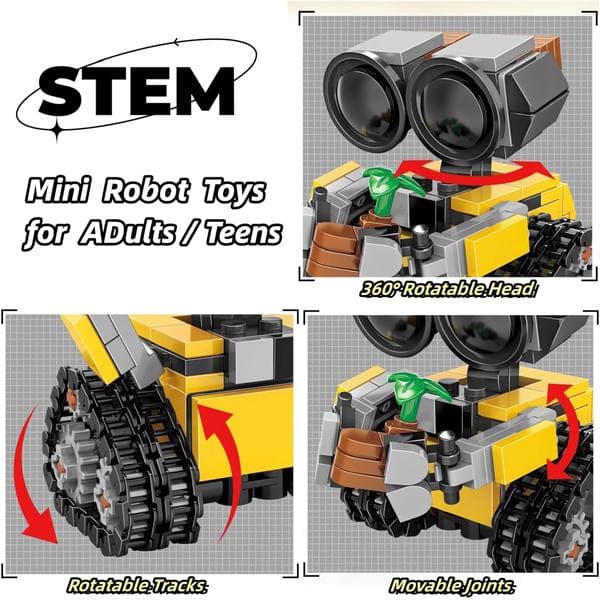 Robot Building Kit for Adults, Technic Wall Engineer Robot Mech Building Set, STEM Project Education Christmas Birthday Creative Gifts for