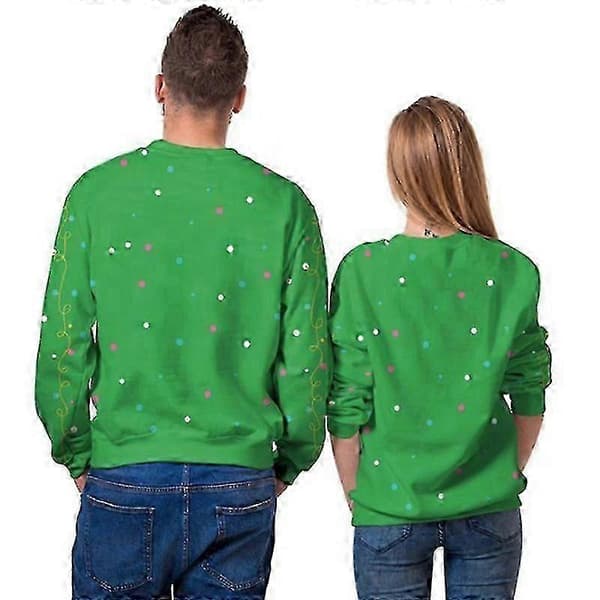 Festlige jule-T-shirts - Langærmet pullover til kvinder og mænd SB102-016 XL