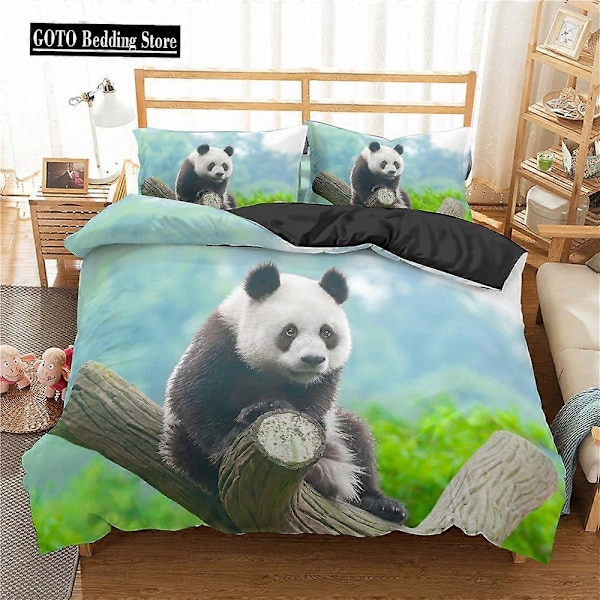 v451 Sengesæt Dyre Insekt Serie Sengelinned, Print Sommerfugl Panda, Hjort, Panda Dynebetræk og Pudebetræk, Dekbedovertrek, Enkelt Dobbelt 3-Delt Be 135x200cm 53x78in