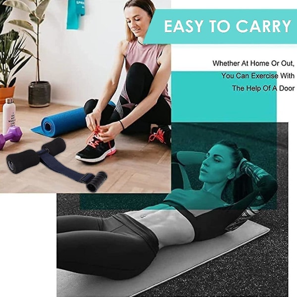 Nordisk Hamstring Curl Strap, 10 sekunders installation av nordisk curl för magmuskler, spanska knäböj, Razor Curl