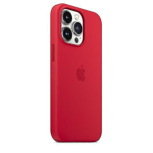 Silikonikotelo MagSafella iPhone 13 Pro -puhelinkotelolle Red