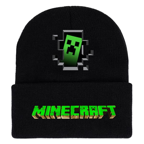 Kul Minecraft-lue for gutter, julegave B 17*20cm