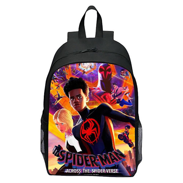 Børns Spider-Man: Across The Spider-Verse Rygsæk 3D Print Daglig Rygsæk Til Drenge Piger Grundskole Børnehave Elev Skole Tasker Gaver C