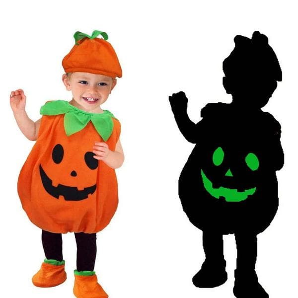 Halloween græskarkostume, festrollespilskostume 120cm