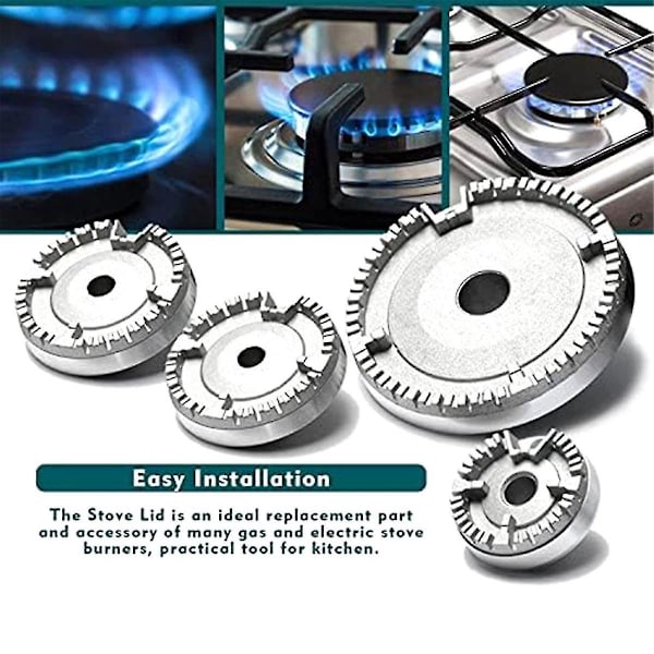 Universal Brännare Krona Flamma Hätta Ugn Spis Häll Gas För , Flamma Brännare Hätta Krona Passar Alla Mellan S-haoyu As Shown