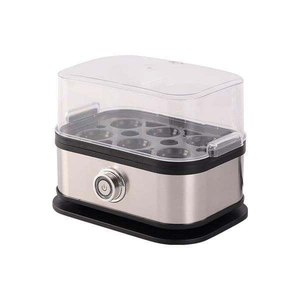 Smart Egg Cooker with Automatic Shut-off, Easy Egg Boiling with Stainless Steel Egg Cooker, Multifunctional 6-in-1 Electric Rapid Egg Cooker