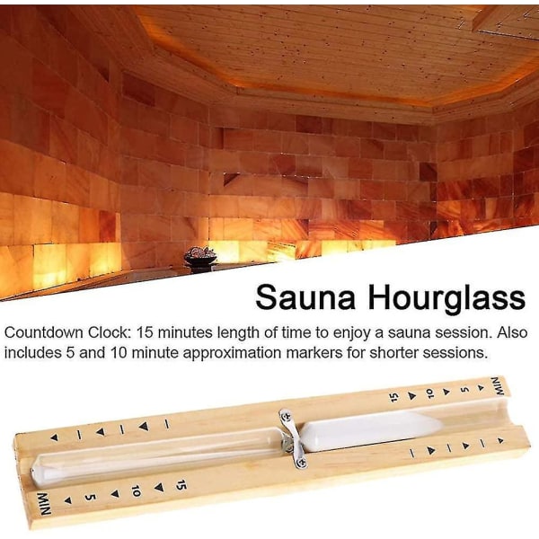 Sauna timeglas, 15 minutter sauna timeglas, sand timer