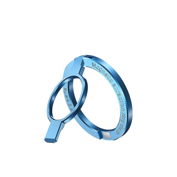 Magnetisk Magsafe Ringhållare Kompatibel Iphone, Avtagbar Trådlös Laddning Magnetisk Telefon Ringhållare Kickstand Blue
