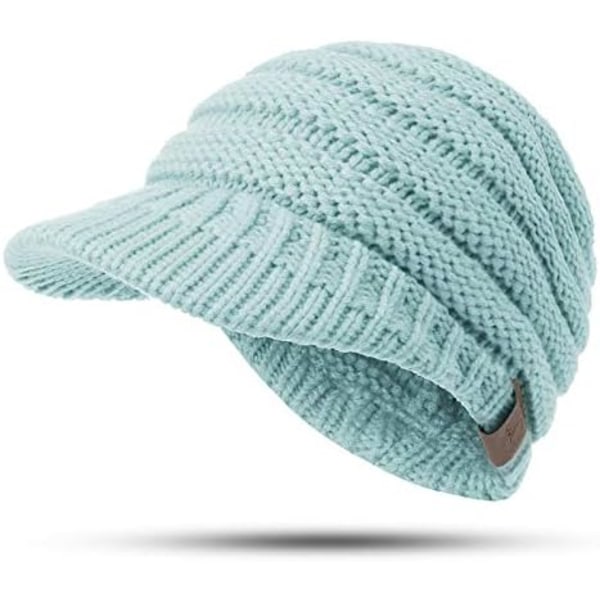 Vintervarm hästsvansmössa Light blue