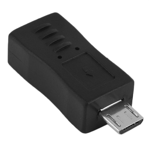 Micro USB -uros Mini USB -naaras Mini USB -uros Micro USB -naaras Laturiadapteri Muunnin USB-digitaalikameroille Bluetooth-kuulokkeille 4 kpl musta