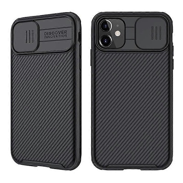 NILLKIN CamShield Pro PC Panel + TPU Ramme Combo Stødtålende Cover Skal med Kamera Dæksel til iPhone 11 6,1 tommer Black