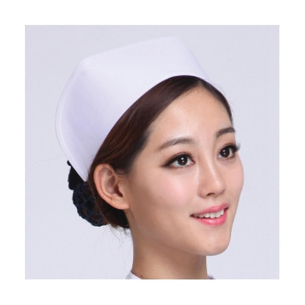 Sairaanhoitajan hattu pääpanta Sairaanhoitajan cap sairaanhoitajakoulun seremoniaan, kiinnitysseremonia (valkoinen)