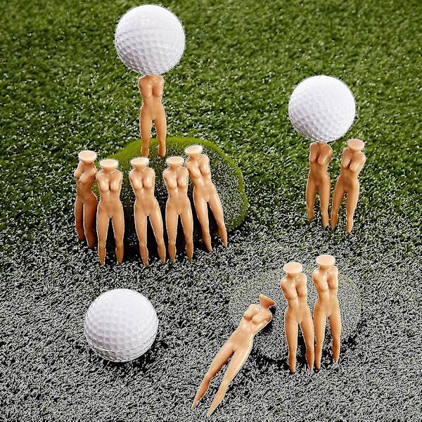 Golf Tee Ball Nail Naken Dame Modell Plastmodell Golf Trening 60 stk A-YUHAO