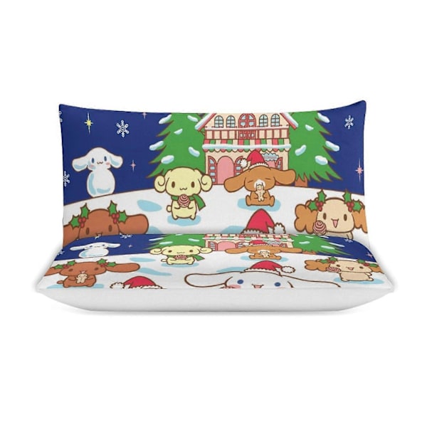 v1167 Sanrio Quilt Sæt Tyk Blød 3 Dele Sengelinned Sæt Helårs Dynebetræk med 2 Pudebetræk til Voksne Kvinder Piger Teenagere Hjem Værelse Indretning io1167 200x200cm 78x78in